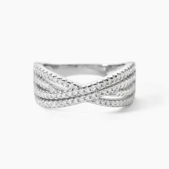 Bague Sharise Argent Blanc Oxyde De Zirconium