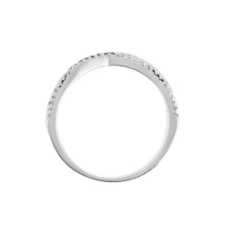 Bague Sharise Argent Blanc Oxyde De Zirconium