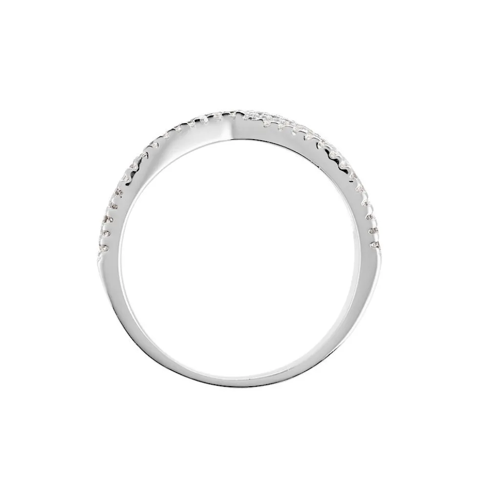 Bague Sharise Argent Blanc Oxyde De Zirconium