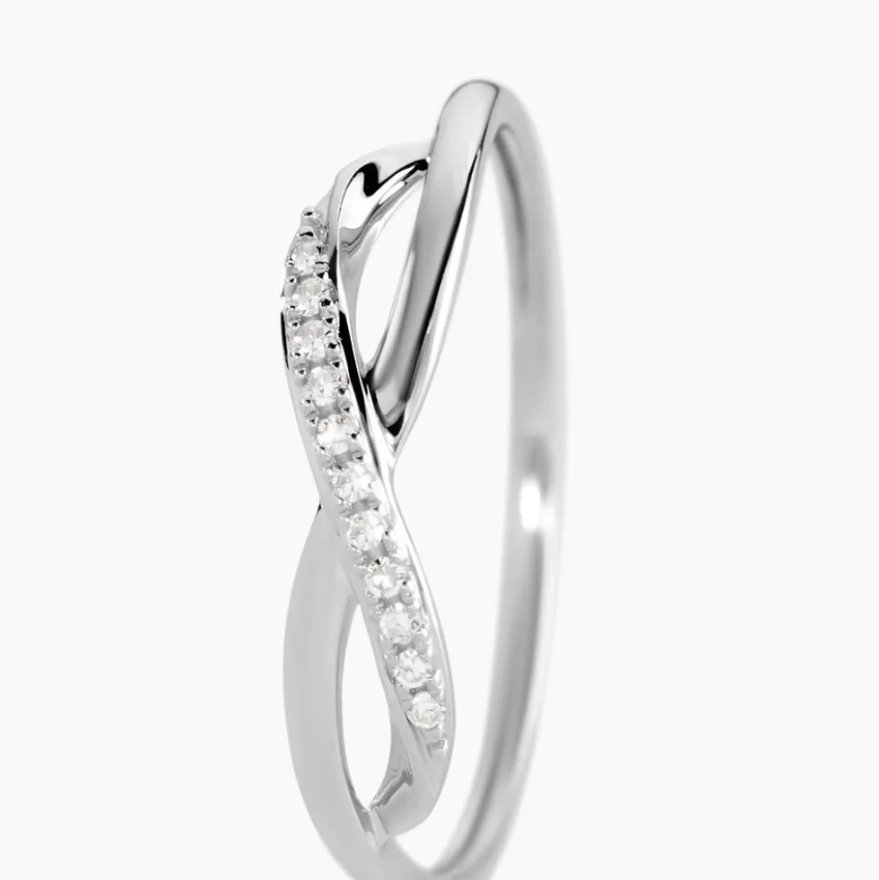 Bague Smina Or Blanc Diamant