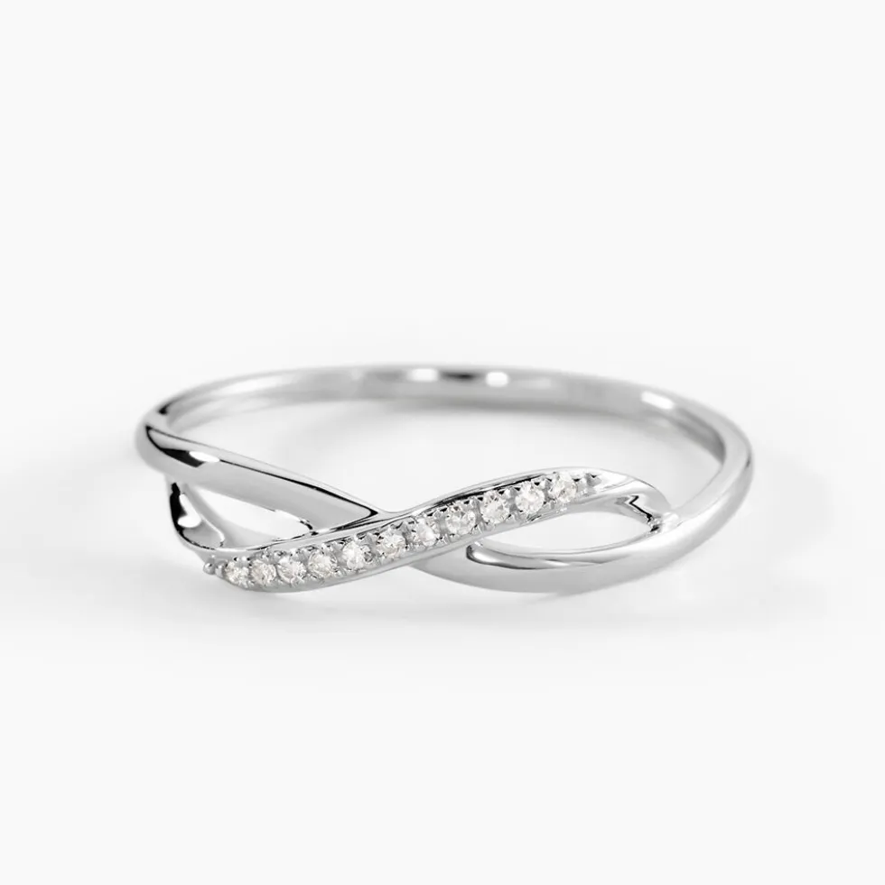 Bague Smina Or Blanc Diamant