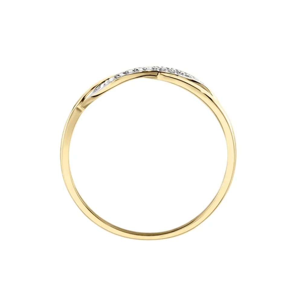 Bague Smina Or Jaune Diamant