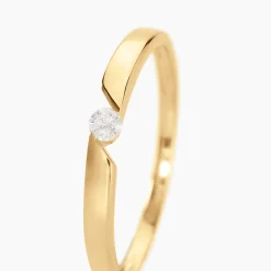Bague Solitaire Anilie Or Jaune Diamant