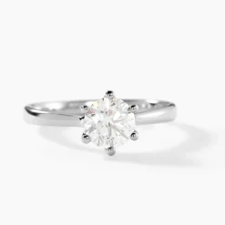 Bague Solitaire Athena Or Blanc Diamant