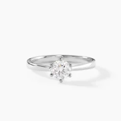 Bague Solitaire Athena Or Blanc Diamant