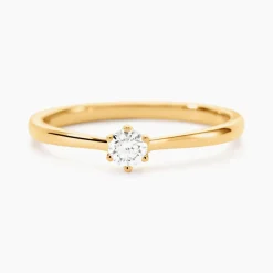 Bague Solitaire Athena Or Jaune Diamant