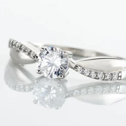 Bague Solitaire Doralicia Argent Blanc Oxyde De Zirconium
