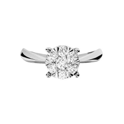 Bague Solitaire Dream Or Blanc Diamant