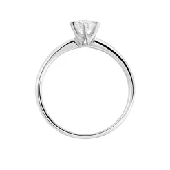 Bague Solitaire Ibtisem Or Blanc Diamant