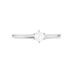 Bague Solitaire Josua Or Blanc Diamant