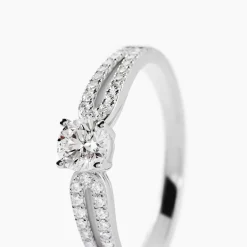Bague Solitaire Katalina Or Blanc Diamant