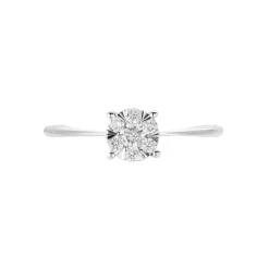 Bague Solitaire Or Blanc Dream Diamants