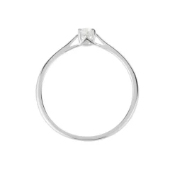 Bague Solitaire Or Blanc Solenia Diamant
