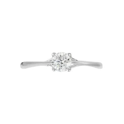 Bague Solitaire Or Blanc Solenia Diamant