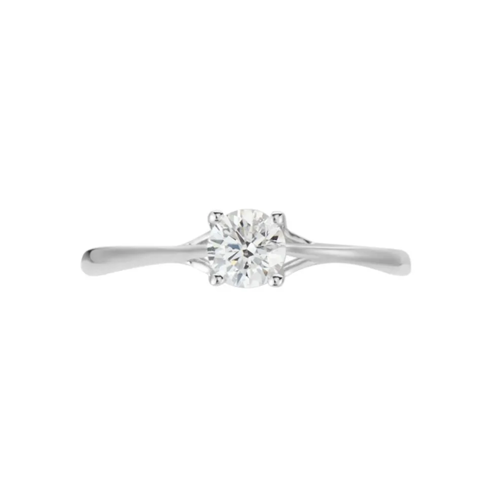 Bague Solitaire Or Blanc Solenia Diamant