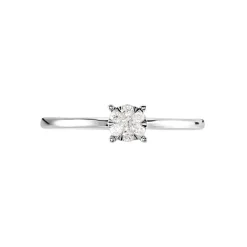 Bague Solitaire Or Blanc Dream Diamants