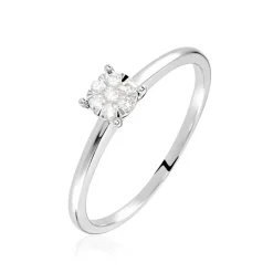 Bague Solitaire Or Blanc Dream Diamants