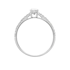 Bague Solitaire Or Blanc Nyala Diamants