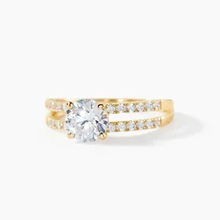 Bague Solitaire Or Jaune Cesarine Oxyde De Zirconium