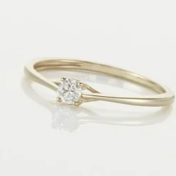 Bague Solitaire Or Jaune Solenia Diamant