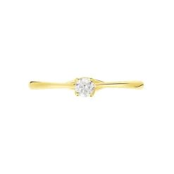 Bague Solitaire Or Jaune Solenia Diamant