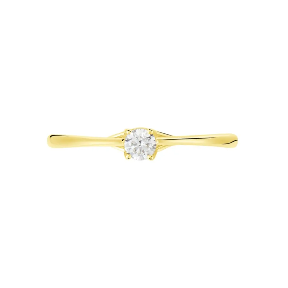 Bague Solitaire Or Jaune Solenia Diamant