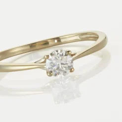 Bague Solitaire Or Jaune Solenia Diamant