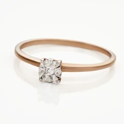 Bague Solitaire Or Rose Dream Diamants