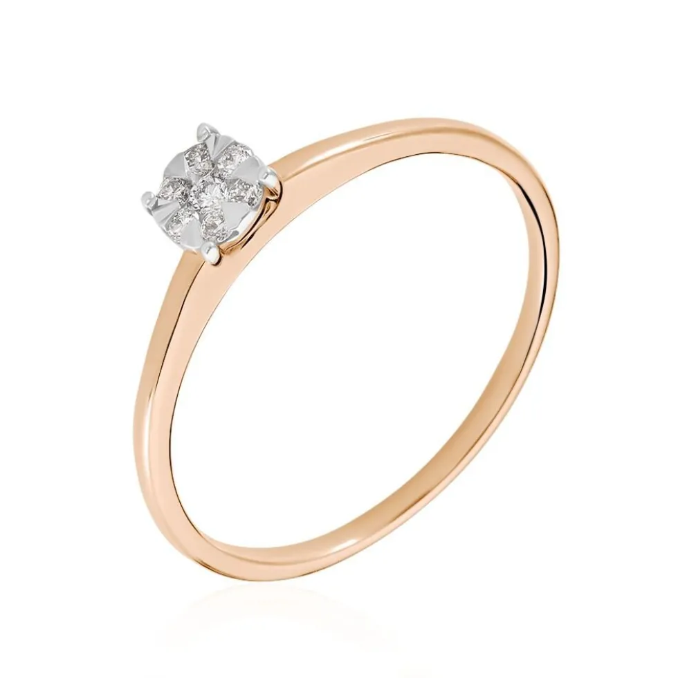 Bague Solitaire Or Rose Dream Diamants