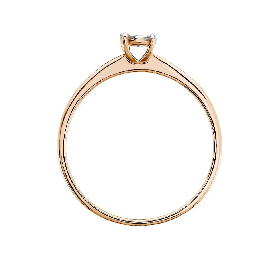 Bague Solitaire Or Rose Dream Diamants