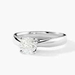 Bague Solitaire Platine Blanc Diamant