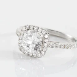 Bague Solitaire Rio Argent Blanc Oxyde De Zirconium