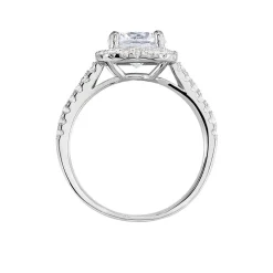 Bague Solitaire Rio Argent Blanc Oxyde De Zirconium
