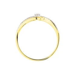 Bague Solitaire Sitan Or Jaune Diamant
