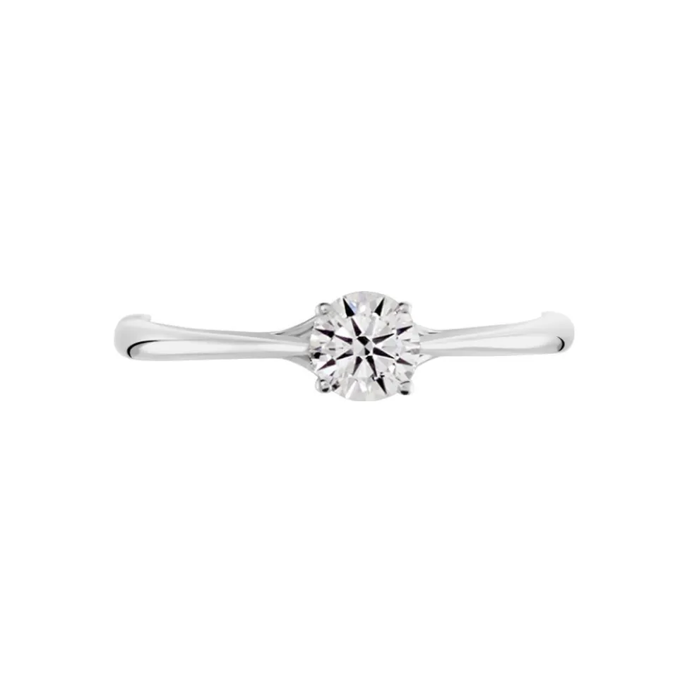 Bague Solitaire Solena Or Blanc Diamant