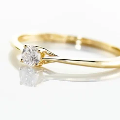 Bague Solitaire Solenia Or Jaune Diamant