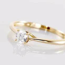 Bague Solitaire Solenia Or Jaune Diamant