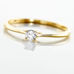 Bague Solitaire Solenia Or Jaune Diamant