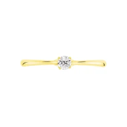 Bague Solitaire Solenia Or Jaune Diamant