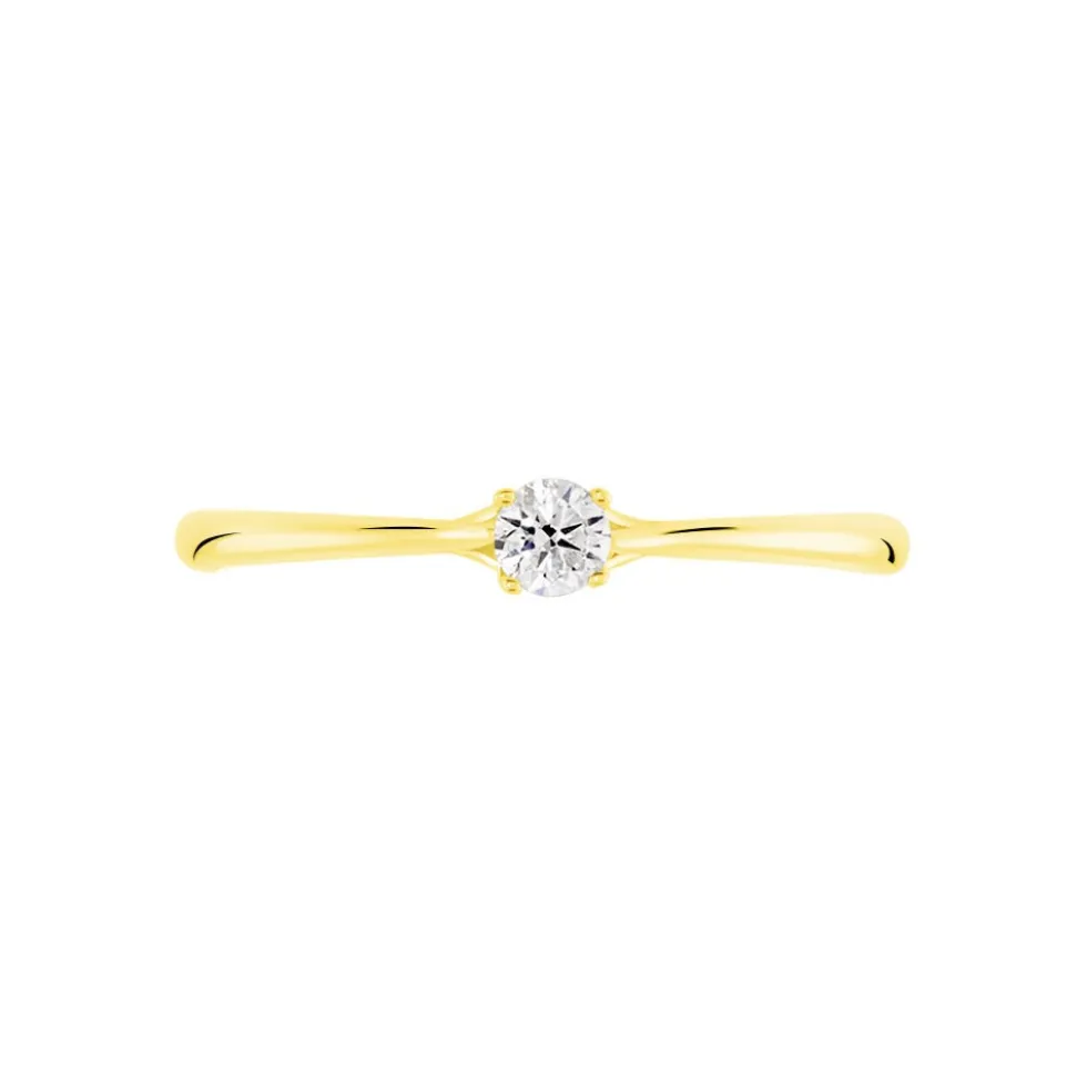 Bague Solitaire Solenia Or Jaune Diamant