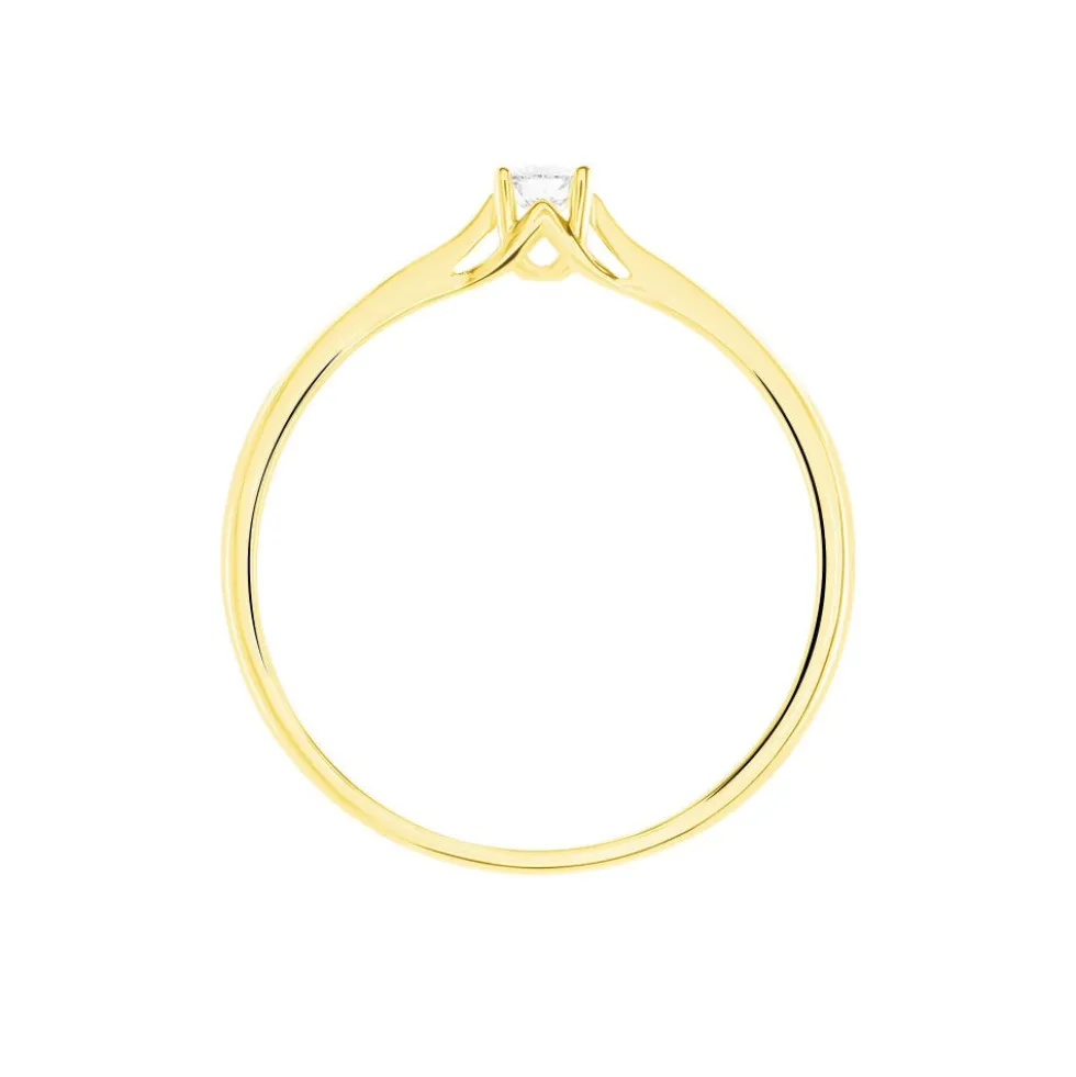 Bague Solitaire Solenia Or Jaune Diamant