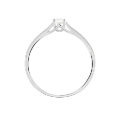 Bague Solitaire Solenia Or Blanc Diamant