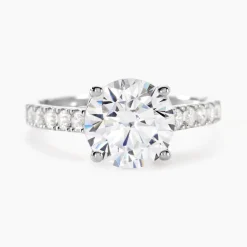 Bague Solitaire Terese Or Blanc Oxyde De Zirconium
