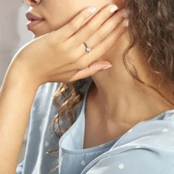 Bague Solitaire Vicoeuria Or Blanc Diamant Synthétique