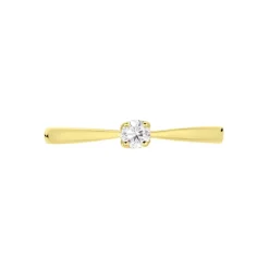 Bague Solitaire Vicoeuria Or Jaune Diamant