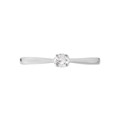 Bague Solitaire Vicoeuria Or Blanc Diamant
