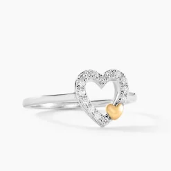 Bague Sorya Or Jaune Argent Blanc Oxyde De Zirconium