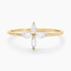 Bague Stellia Or Jaune Oxyde De Zirconium