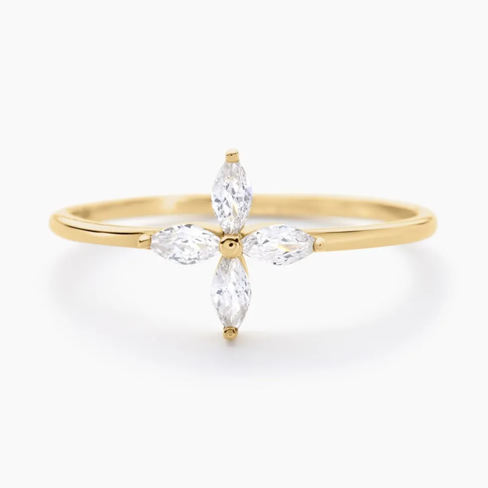 Bague Stellia Or Jaune Oxyde De Zirconium