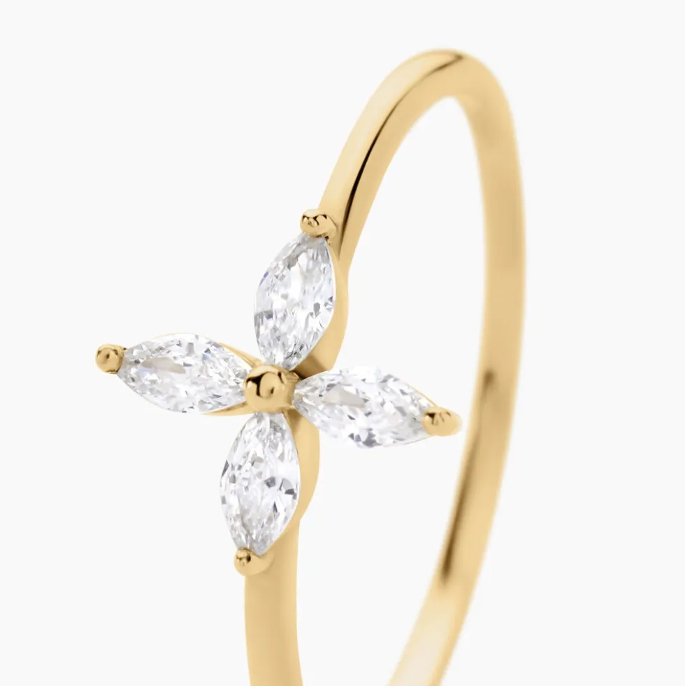 Bague Stellia Or Jaune Oxyde De Zirconium